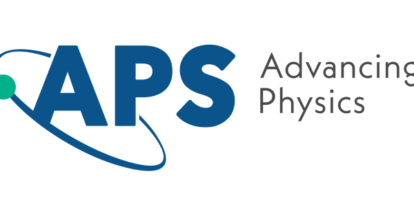 American Physical Society Logo with Advancing Physics tagline